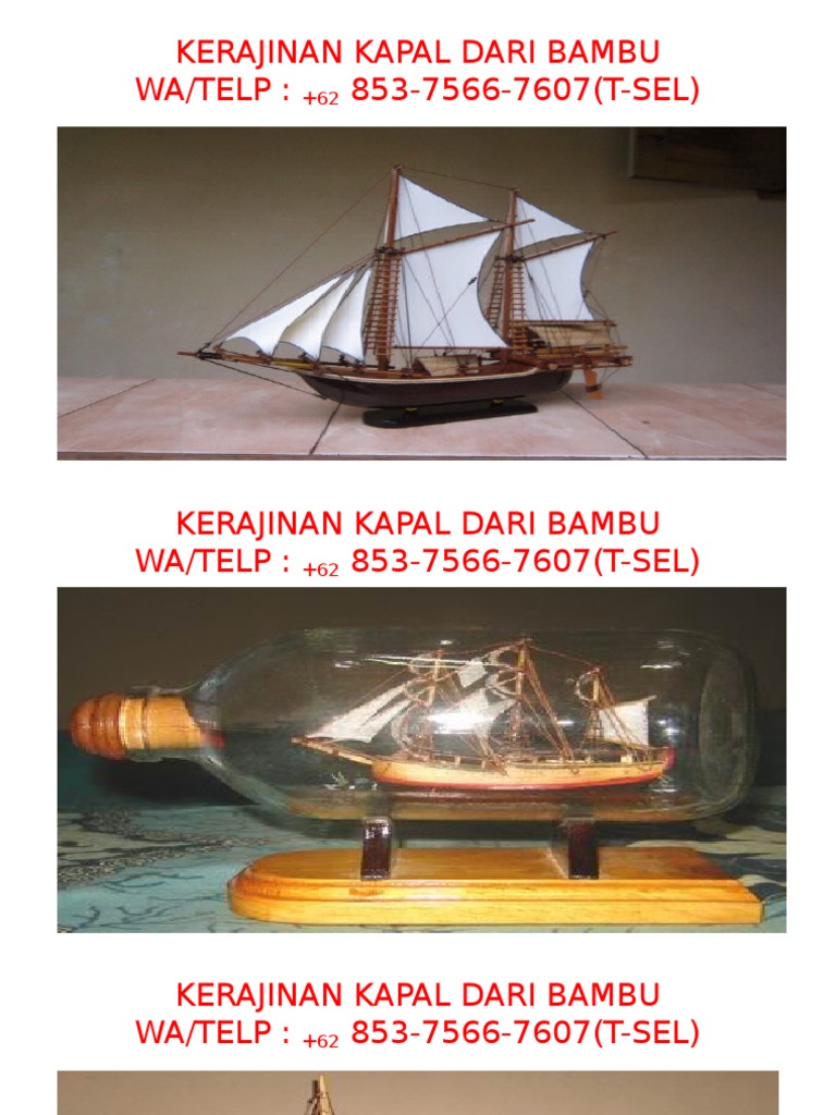 Detail Miniatur Kapal Dari Bambu Nomer 41