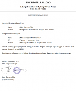 Detail Minimal Dapat Surat Pengalaman Kerja Nomer 7