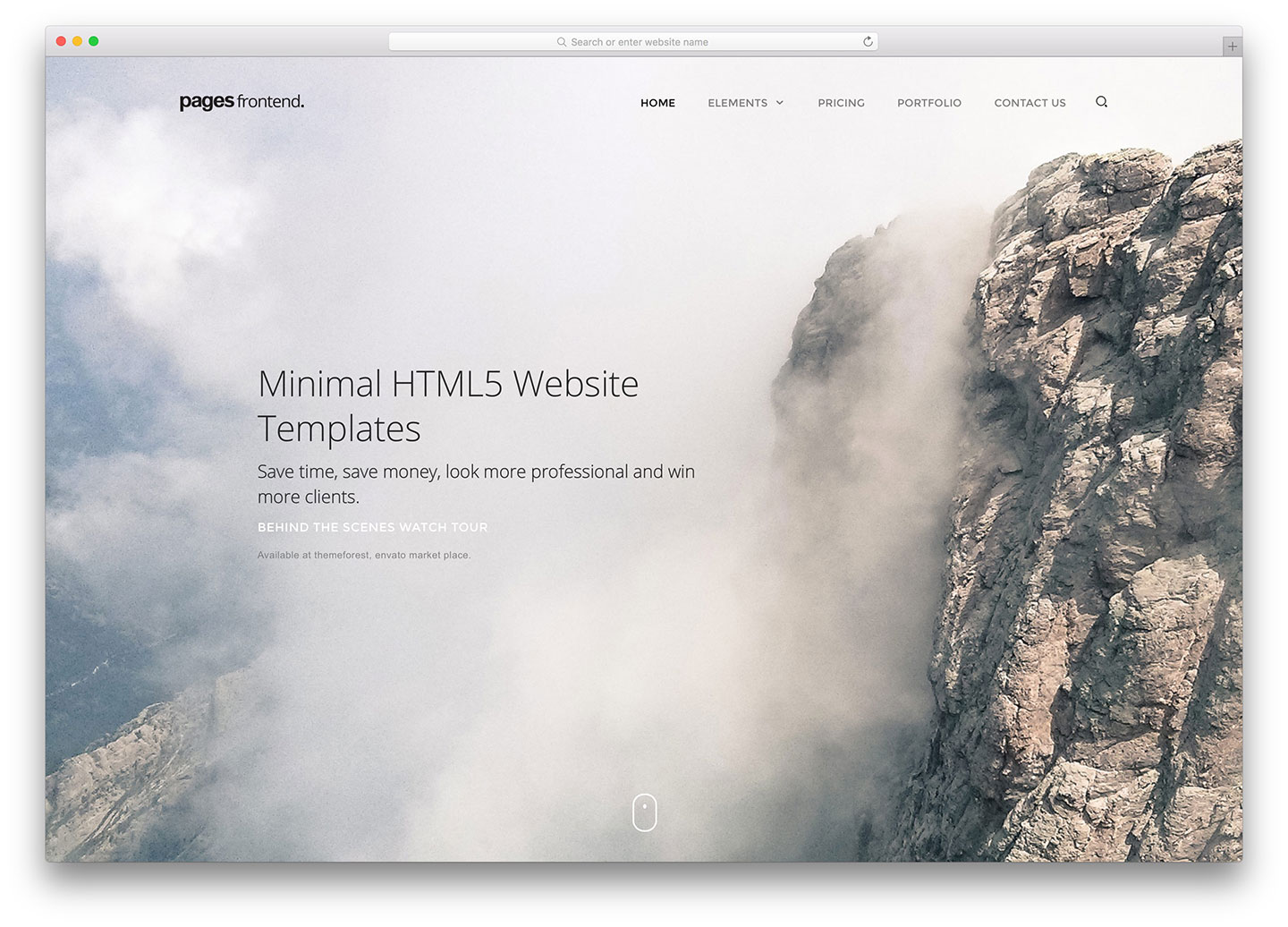 Detail Minimal Web Template Nomer 2