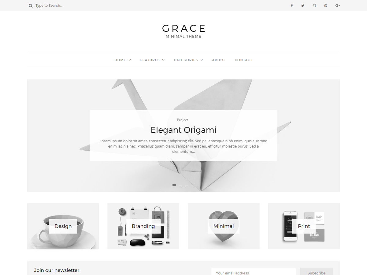 Detail Minimal Web Template Nomer 12