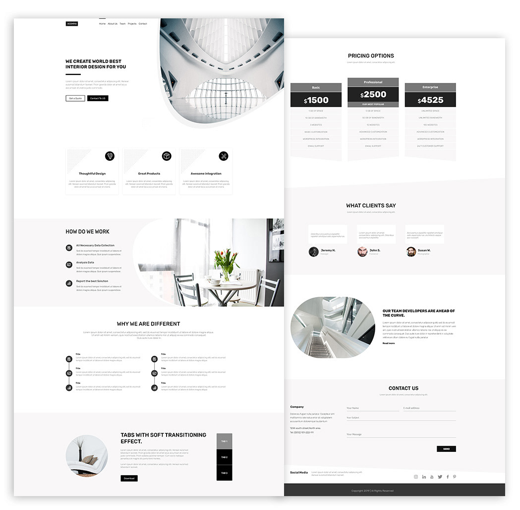 Detail Minimal Web Template Nomer 16