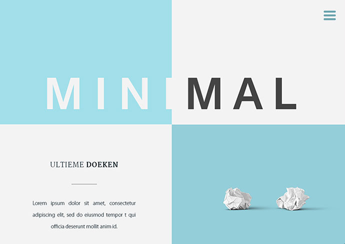 Detail Minimal Web Template Nomer 27