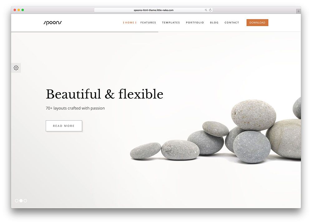 Detail Minimal Web Template Nomer 4