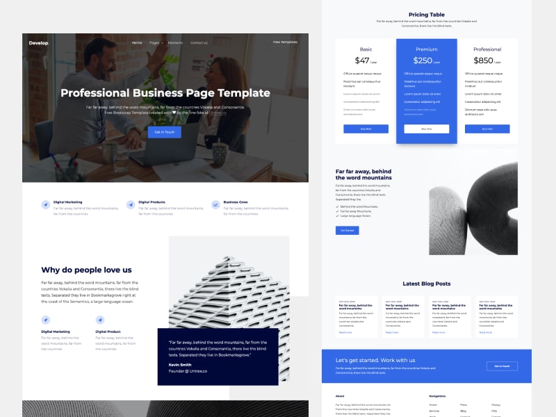 Detail Minimal Web Template Nomer 33