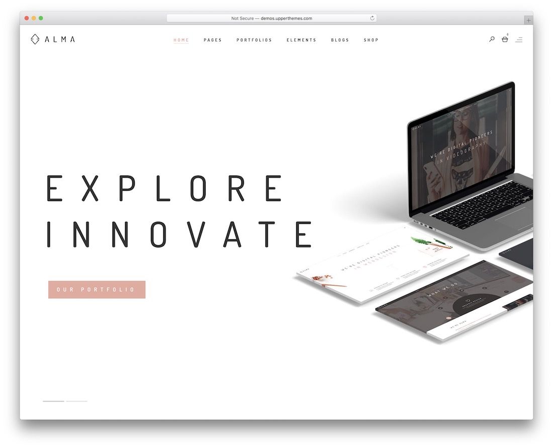 Detail Minimal Web Template Nomer 5