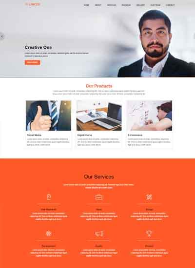 Detail Minimal Web Template Nomer 41