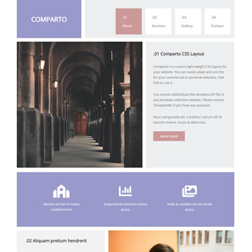 Detail Minimal Web Template Nomer 48