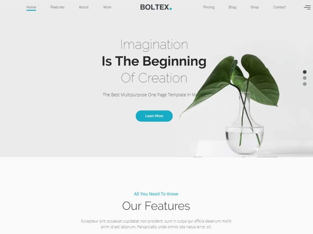 Detail Minimal Web Template Nomer 50