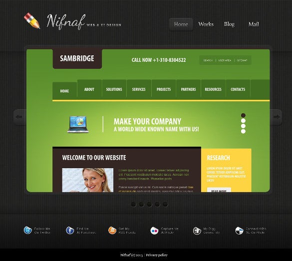 Detail Minimal Web Template Nomer 52