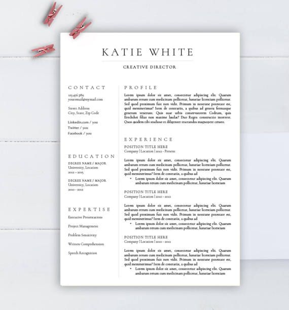 Detail Minimalist Cv Template Free Nomer 25