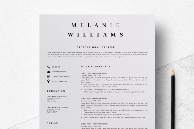 Detail Minimalist Cv Template Free Nomer 39