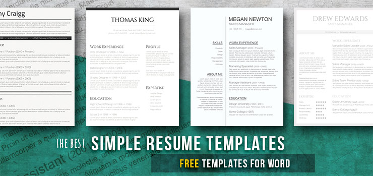 Detail Minimalist Cv Template Free Nomer 45