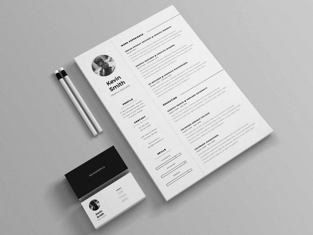 Detail Minimalist Cv Template Free Nomer 6