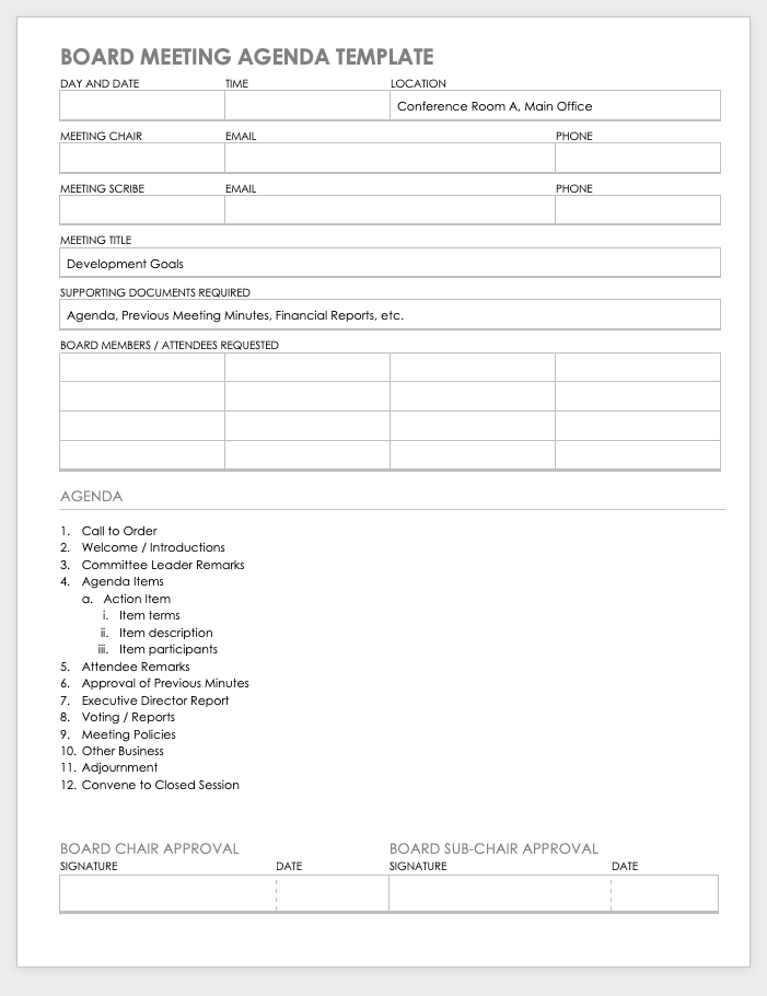 Detail Minutes Of Meeting Template With Action Items Nomer 49