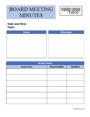 Detail Minutes Of Meeting Template With Action Items Nomer 54