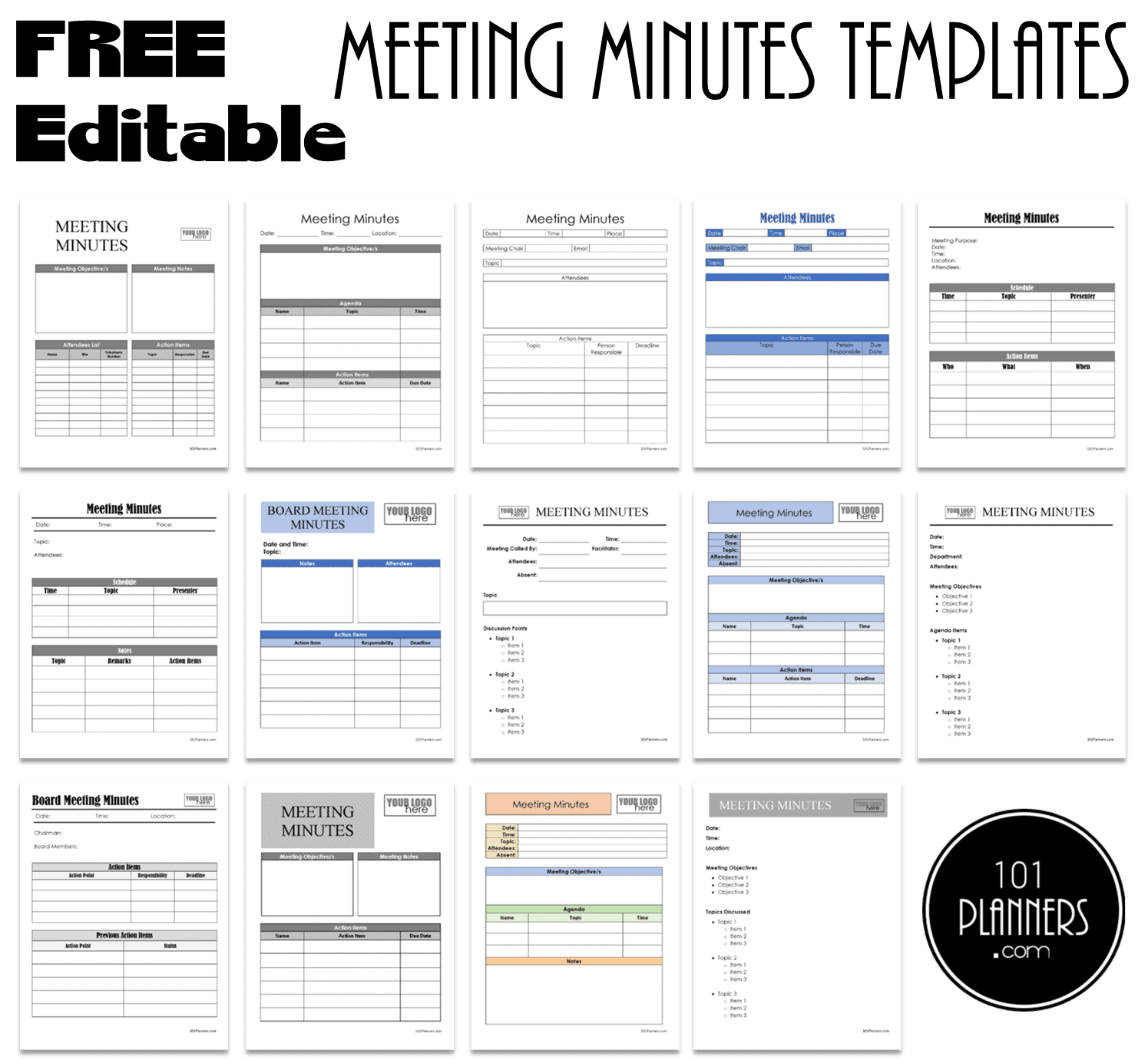 Detail Minutes Of Meeting Template With Action Items Nomer 10