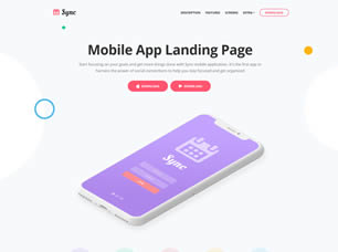 Detail Mobile App Html Template Free Nomer 12