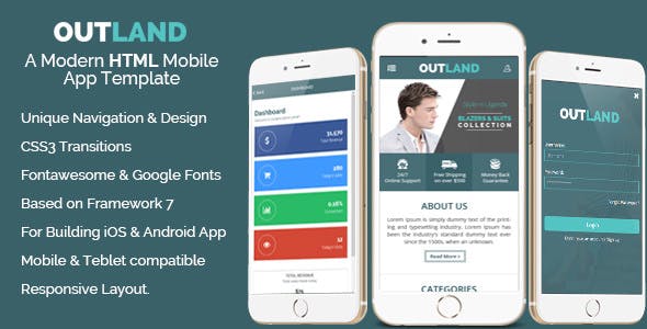 Detail Mobile App Html Template Free Nomer 14