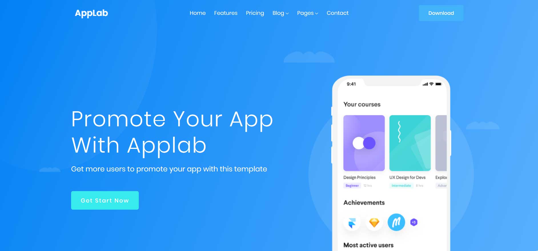 Detail Mobile App Html Template Free Nomer 17