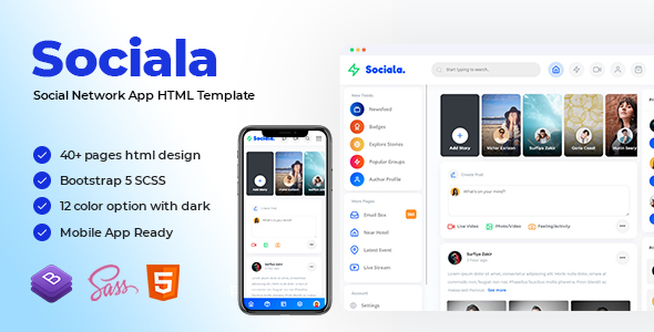 Detail Mobile App Html Template Free Nomer 26