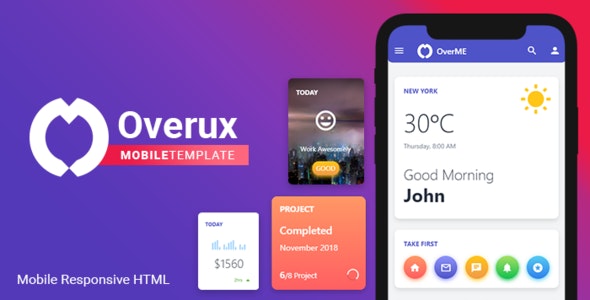 Detail Mobile App Html Template Free Nomer 4