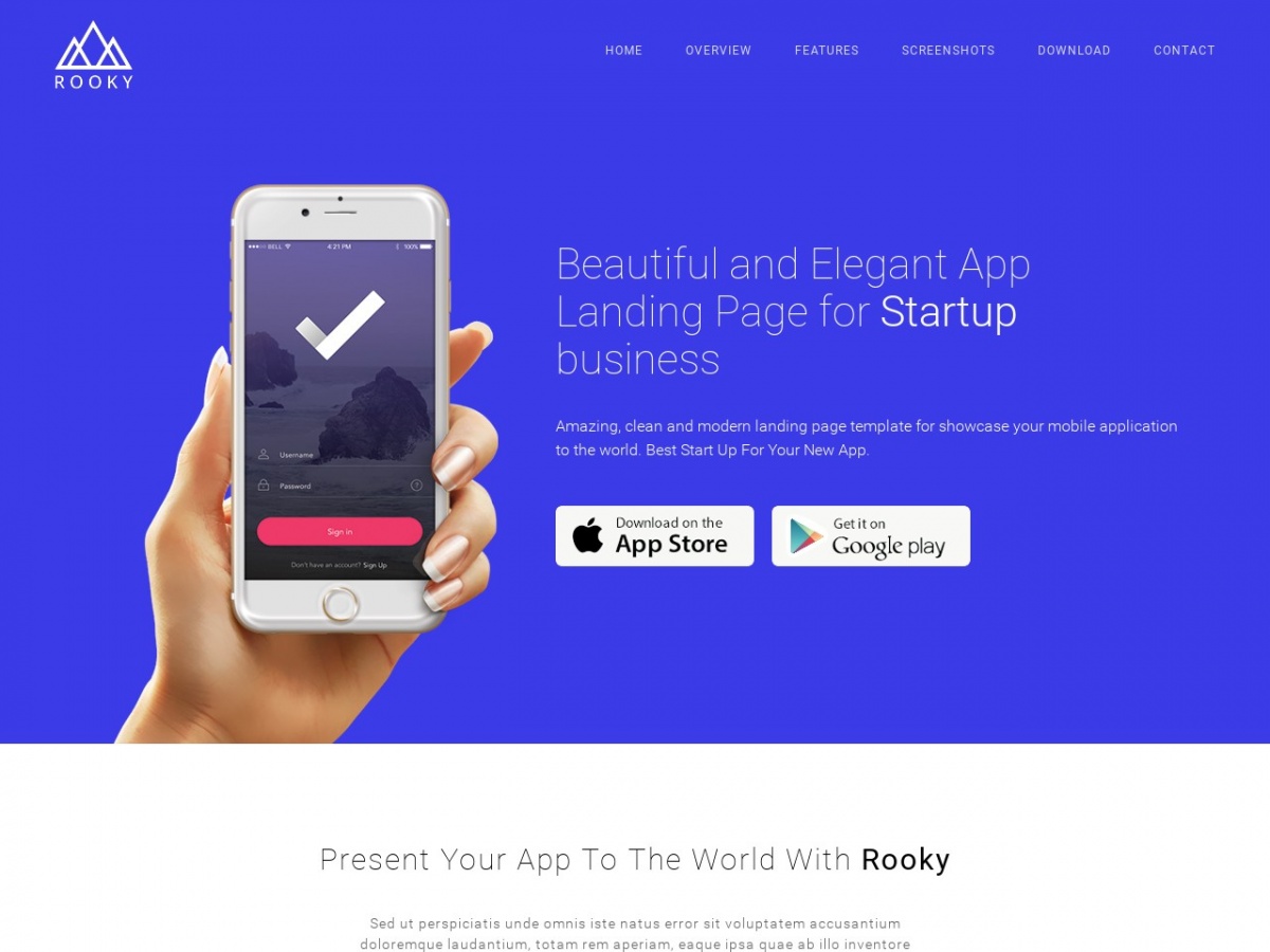 Detail Mobile App Html Template Free Nomer 49