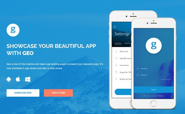 Detail Mobile App Html Template Free Nomer 8