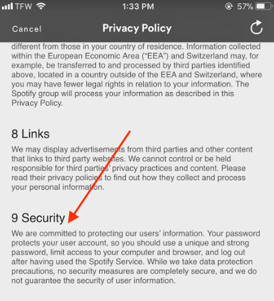 Detail Mobile App Privacy Policy Template Nomer 10