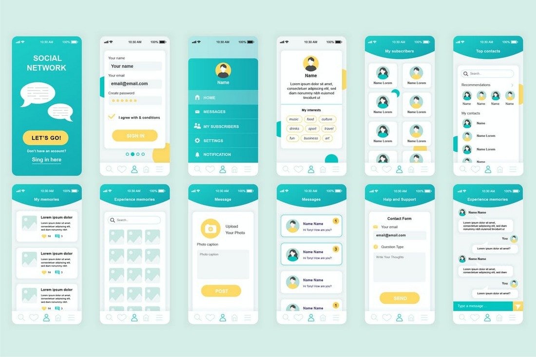 Detail Mobile App Ux Design Template Nomer 3