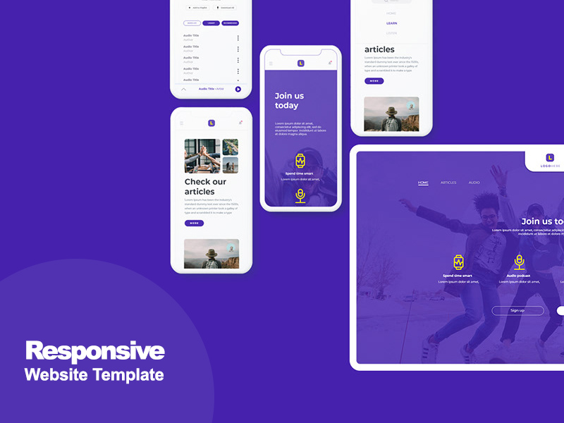 Detail Mobile Responsive Template Nomer 15