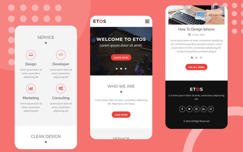 Detail Mobile Responsive Template Nomer 22