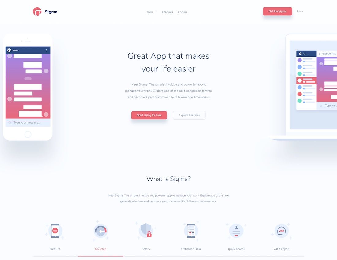 Detail Mobile Responsive Template Nomer 5