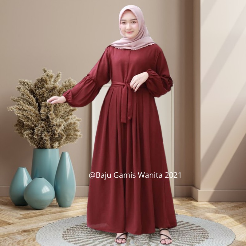 Detail Model Baju Gamis Untuk Lebaran Nomer 17