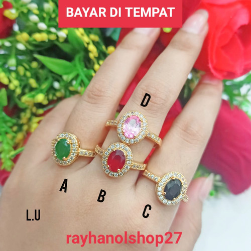 Detail Model Cincin Batu Permata Untuk Wanita Nomer 16