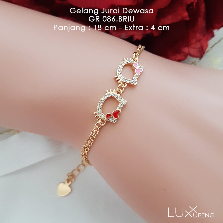 Detail Model Gelang Emas Hello Kitty Nomer 19