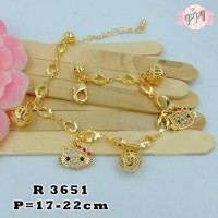 Detail Model Gelang Emas Hello Kitty Nomer 24