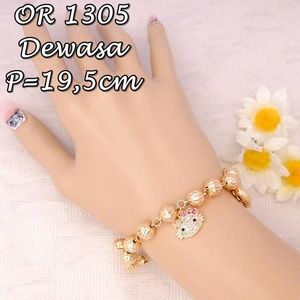 Detail Model Gelang Emas Hello Kitty Nomer 28