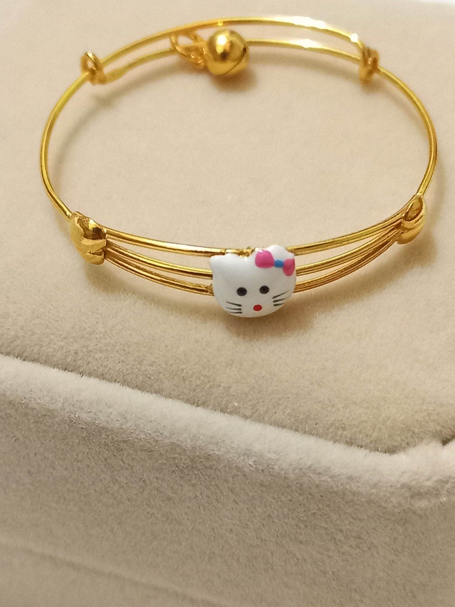 Detail Model Gelang Emas Hello Kitty Nomer 42