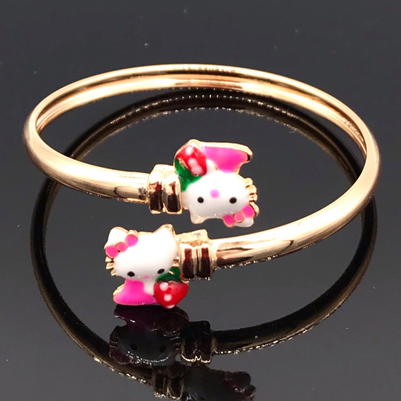 Detail Model Gelang Emas Hello Kitty Nomer 50