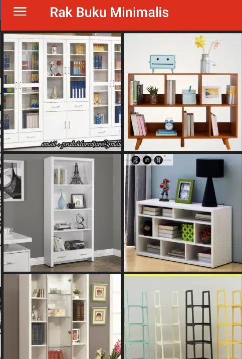 Detail Model Rak Buku Nomer 40