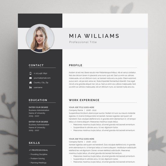 Detail Modern Cv Template Nomer 19