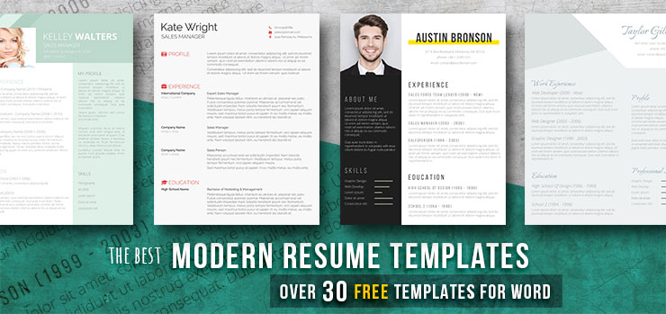 Detail Modern Cv Template Nomer 33