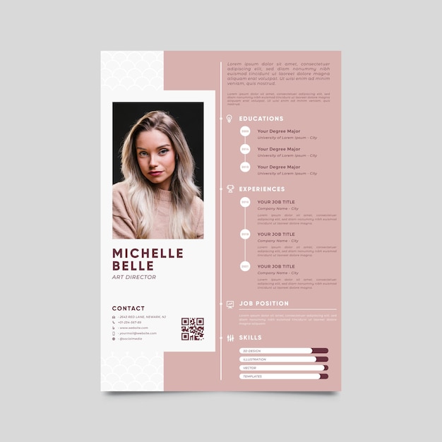 Detail Modern Cv Template Nomer 39