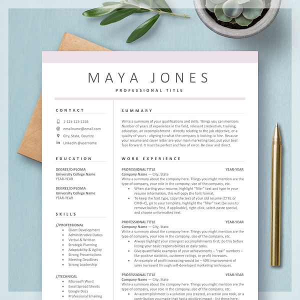 Detail Modern Cv Template Free Nomer 26