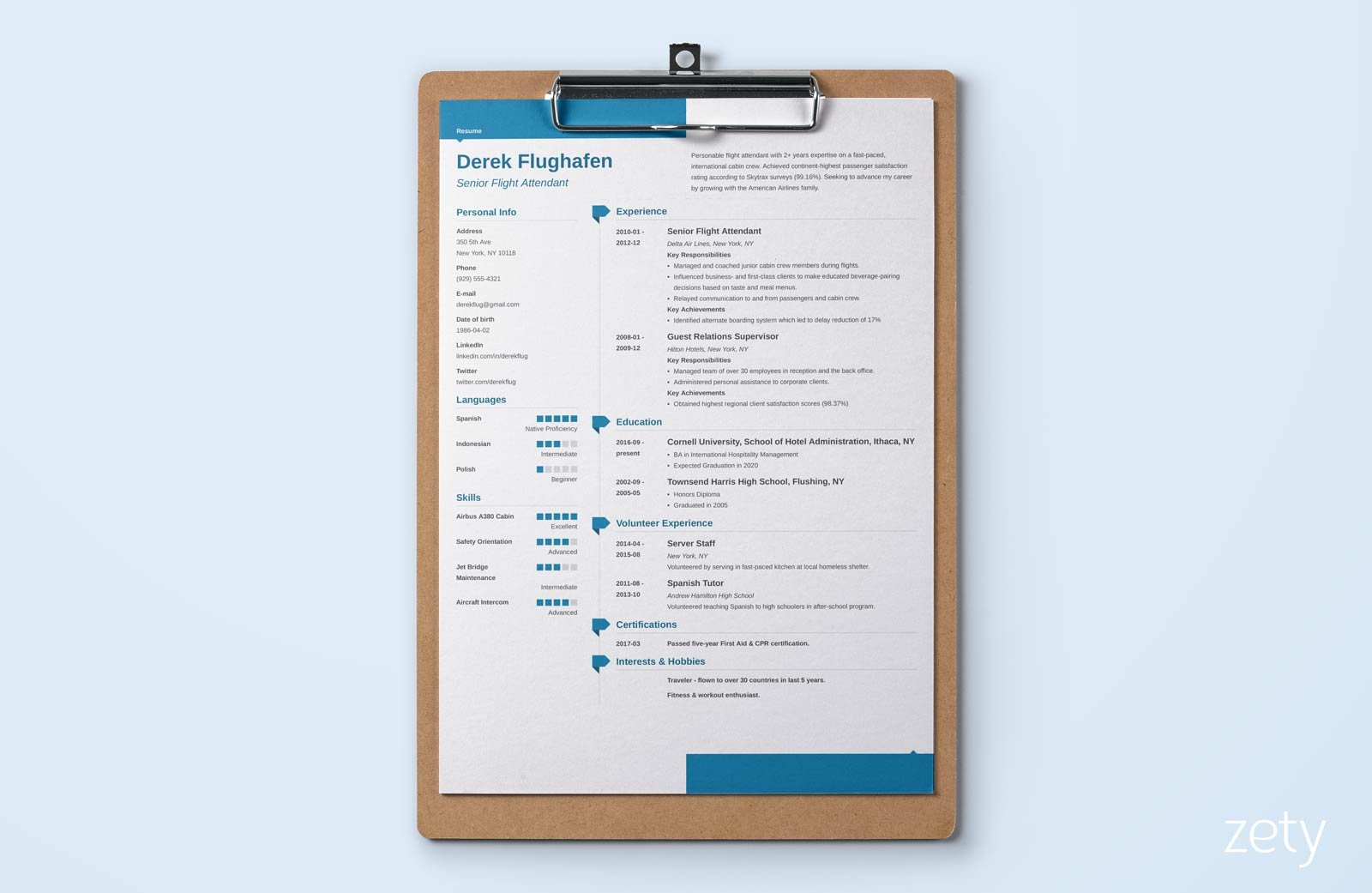 Detail Modern Cv Template Microsoft Word Nomer 43