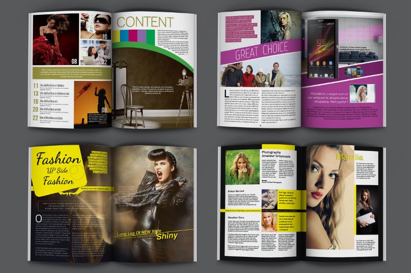 Detail Modern Magazine Template Nomer 7