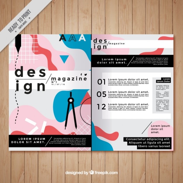 Detail Modern Magazine Template Nomer 9