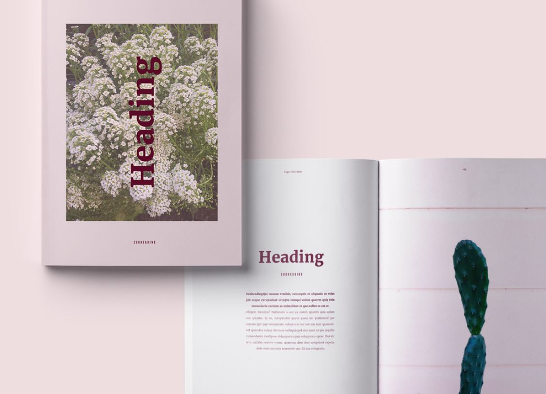 Detail Modern Magazine Template Nomer 23