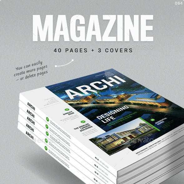 Detail Modern Magazine Template Nomer 30