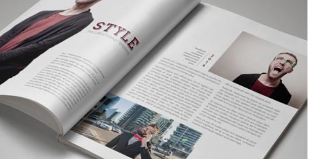 Detail Modern Magazine Template Nomer 34